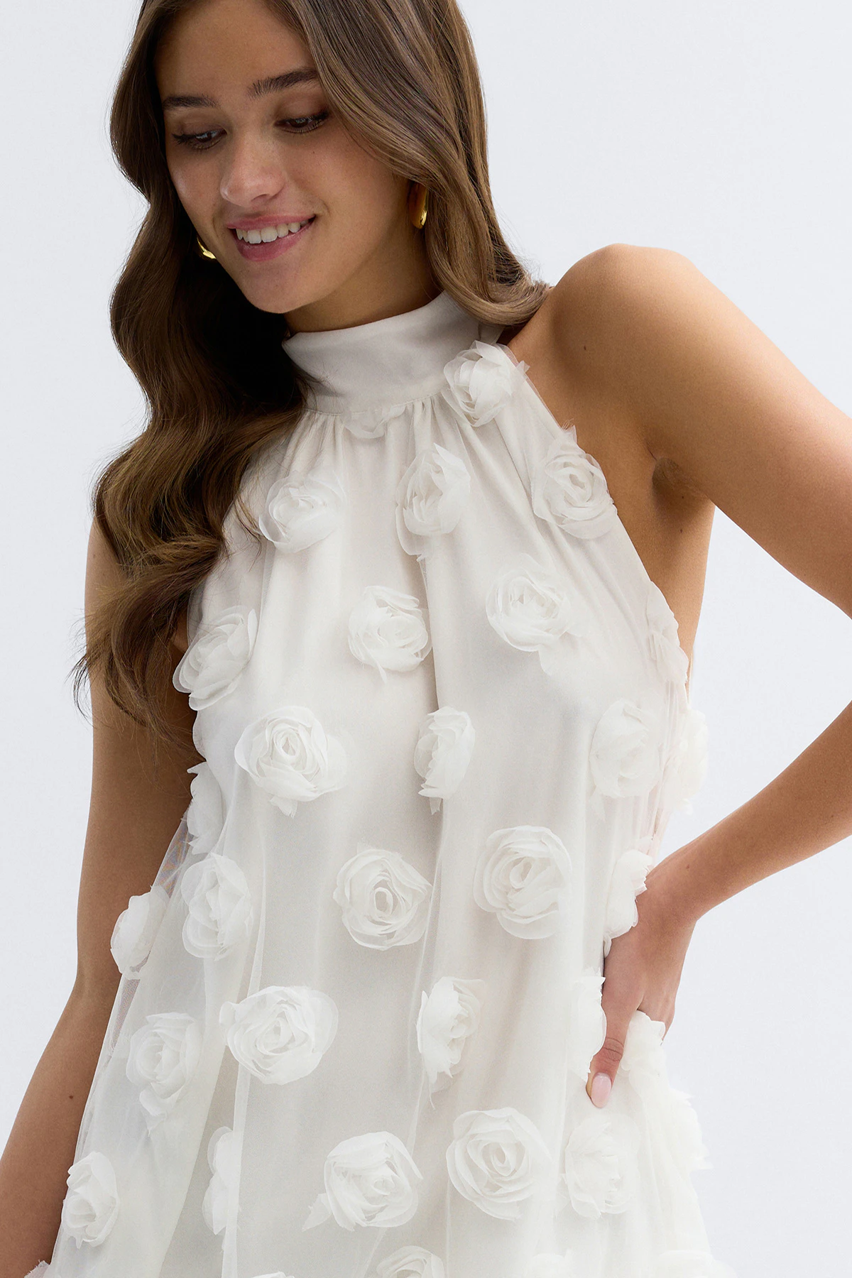 Gina Tricot Wide halterneck mini dress klänningar dam – bild 2