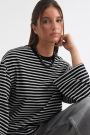 Stripe long sleeve tee