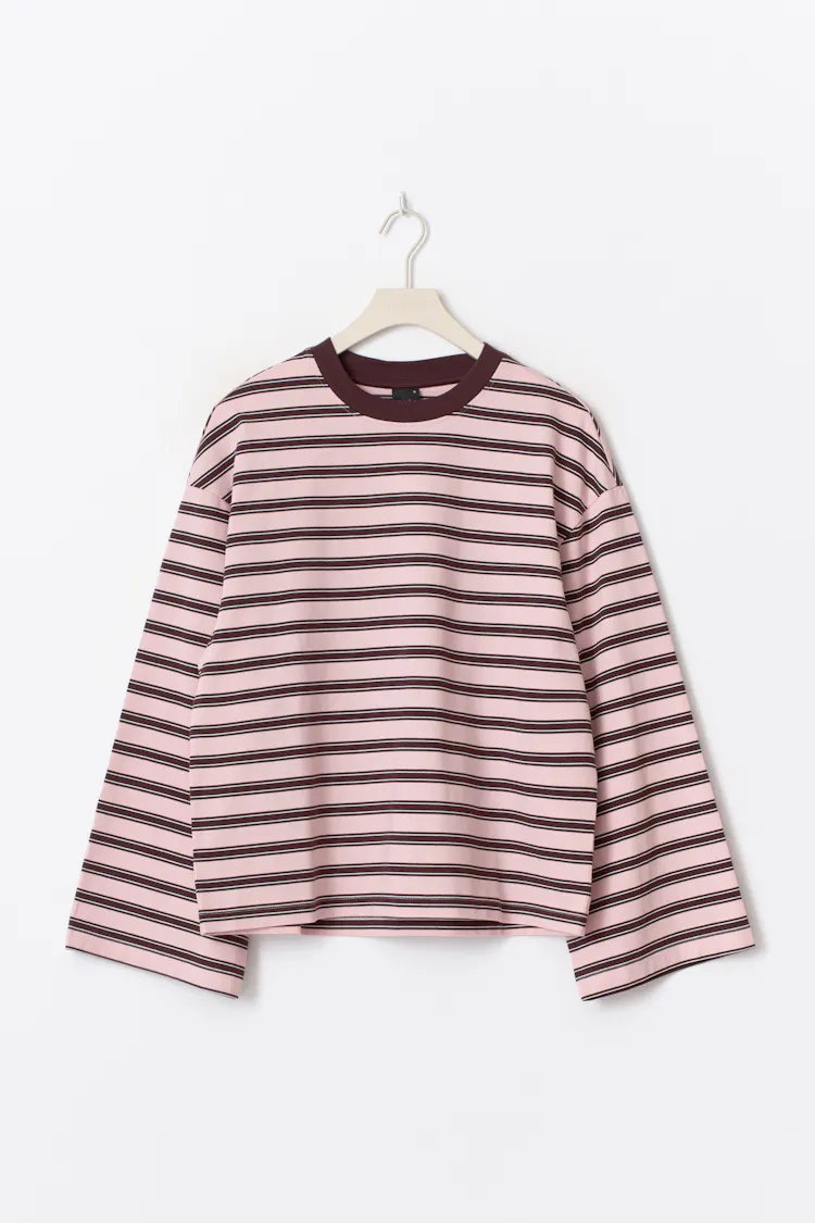 Strata Stripe Long‑Sleeve Tee