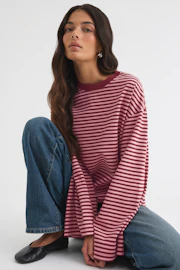 Stripe long sleeve tee