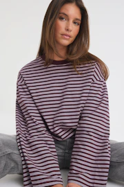Stripe long sleeve tee