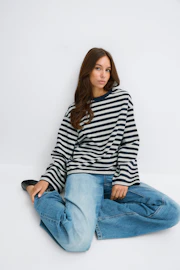 Stripe long sleeve tee