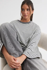 Stripe long sleeve tee