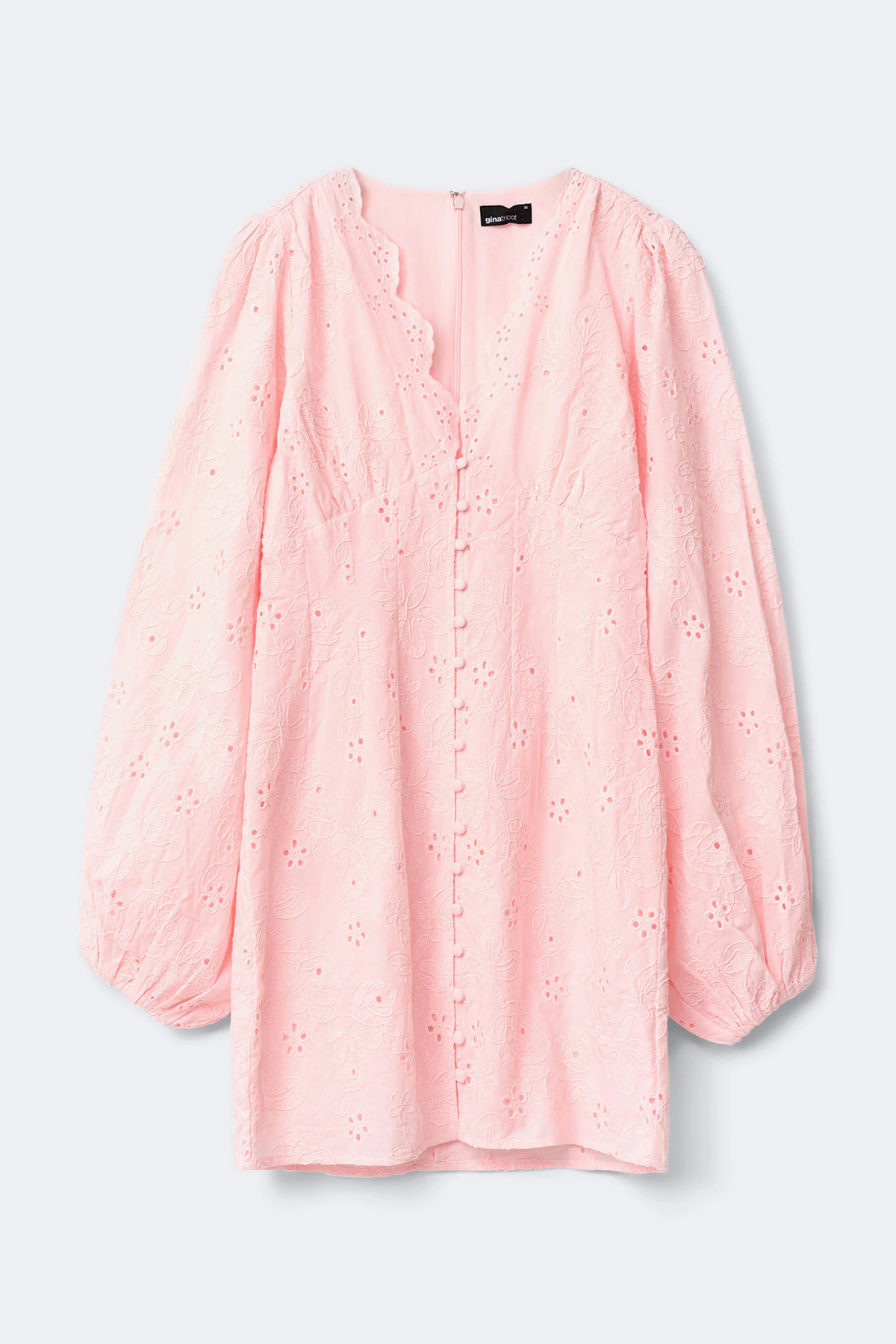 Gina Tricot Embroidered mini dress klänningar dam – bild 4