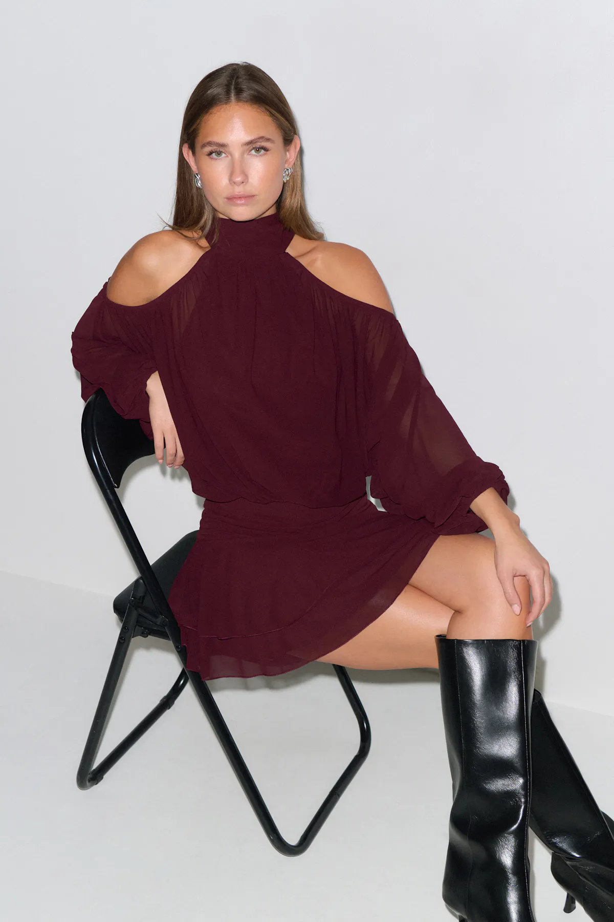 Boho mini dress - Rot - Dame - Gina Tricot