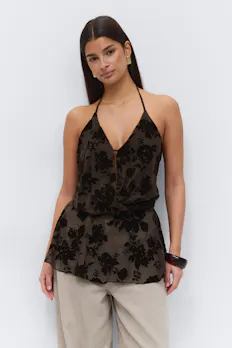 Floral Halterneck Top