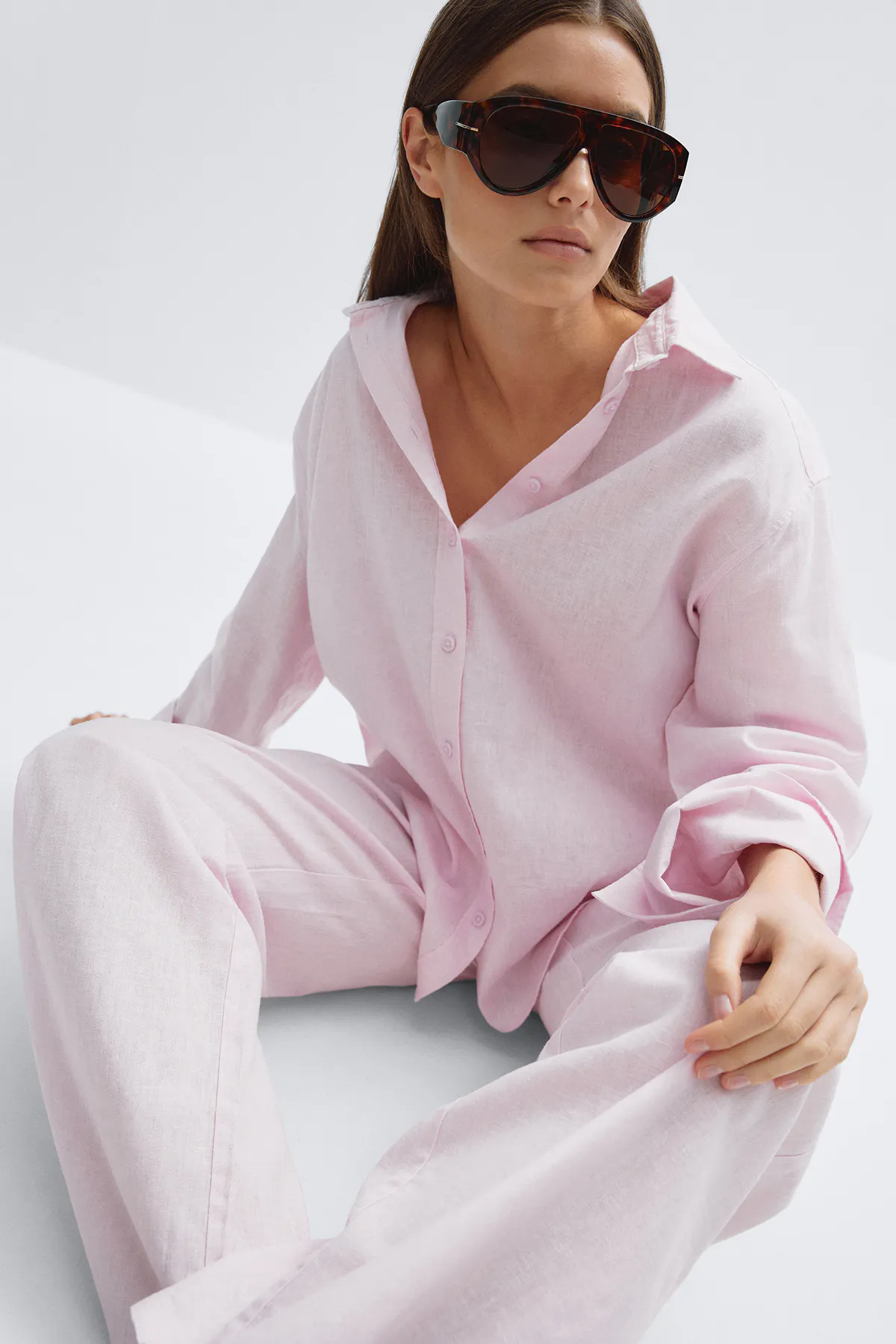 Gina Tricot - Bold aviator sunglasses - Aurinkolasit - Ruskea - ONESIZE - Naiset