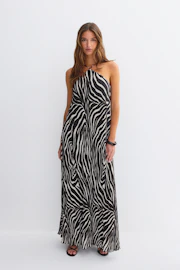 Crinkle maxi dress