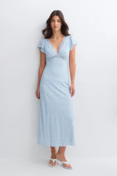 Lace Detail Midi Dress