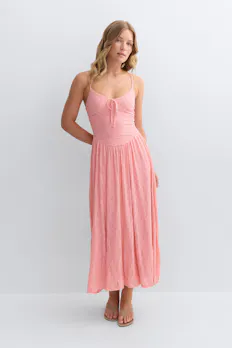 Floral Corset Midi Dress
