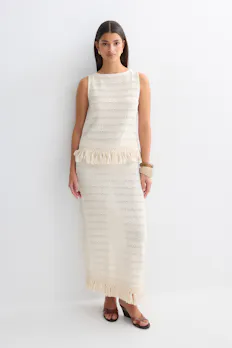 Crochet Fringe Skirt