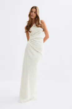 3d Floral Maxi Skirt