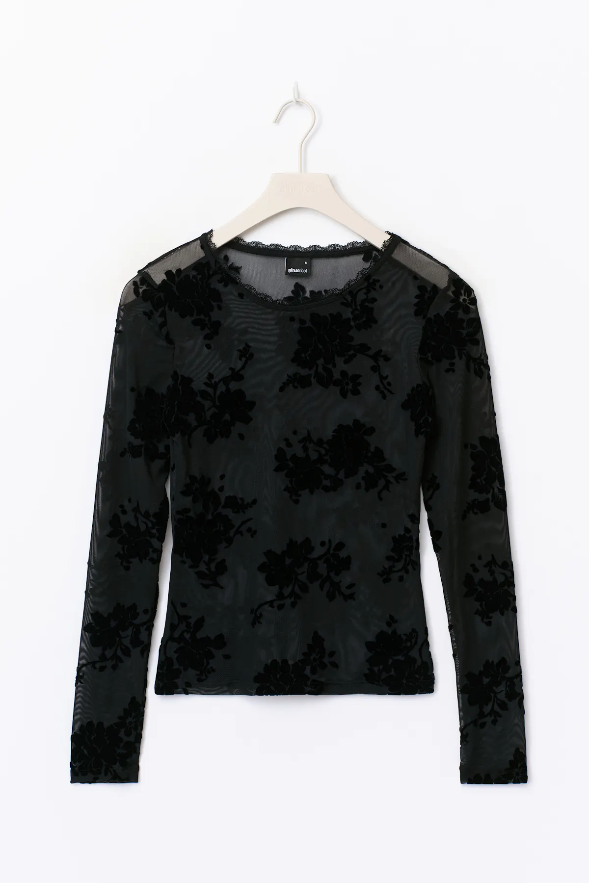 Mesh top - Black - Women - Gina Tricot