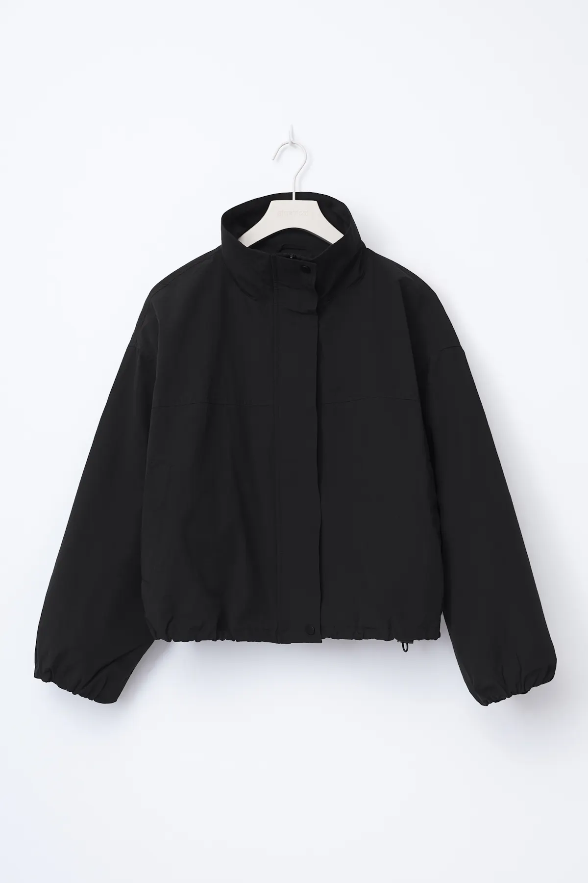 High neck sporty jacket - Zwart - Dame - Gina Tricot