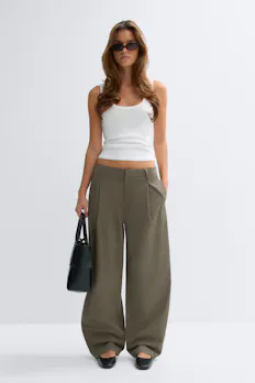 Cotton Barrel Trousers