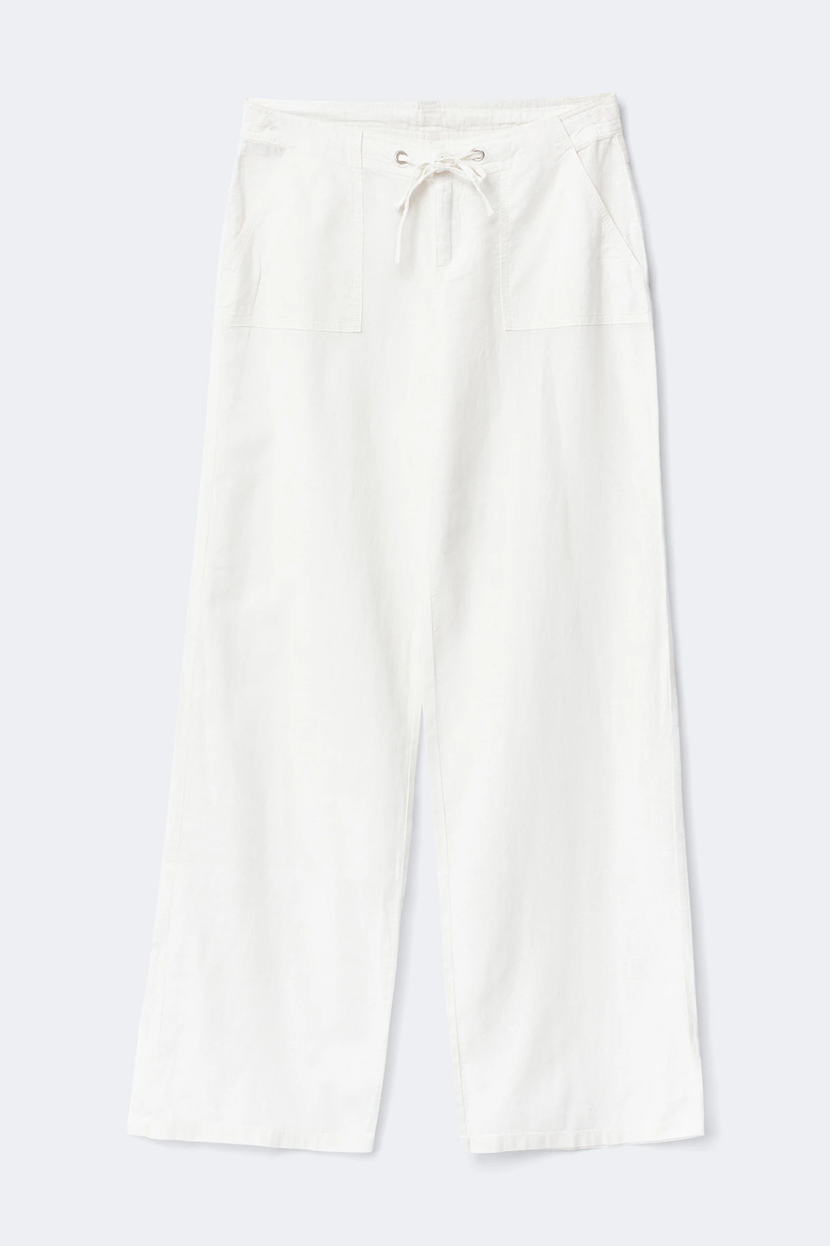 Gina Tricot Petite linen blend trousers byxor dam