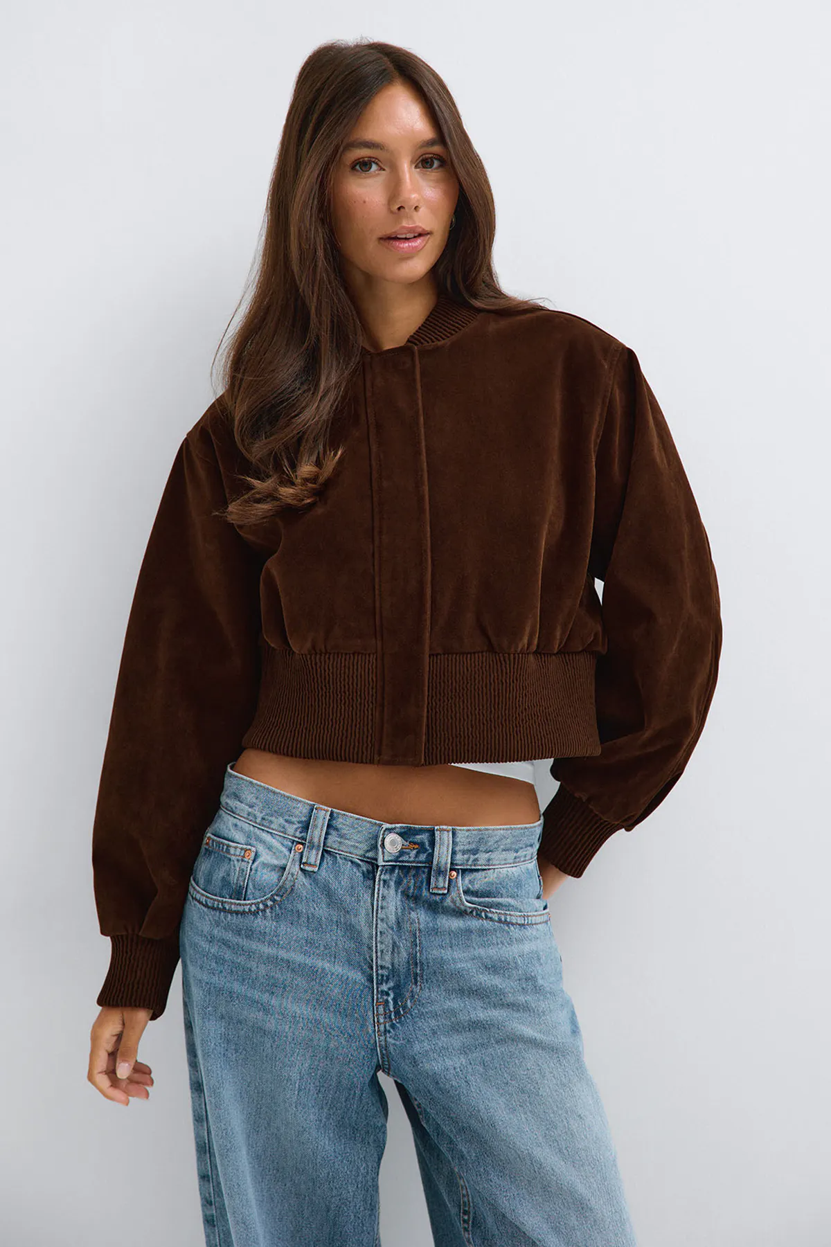 Gina Tricot Faux suede short jacket