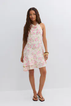 Halterneck Mini Dress