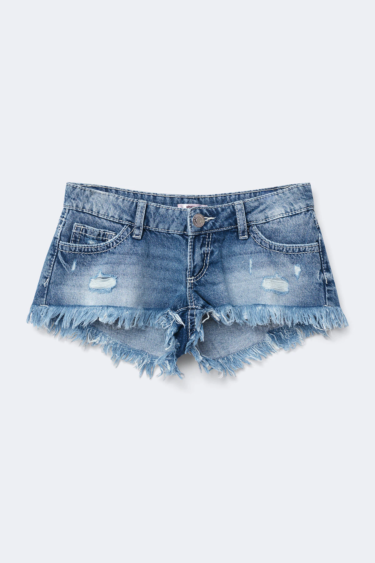 Gina Tricot 14+ slay low denim shorts dam – bild 4