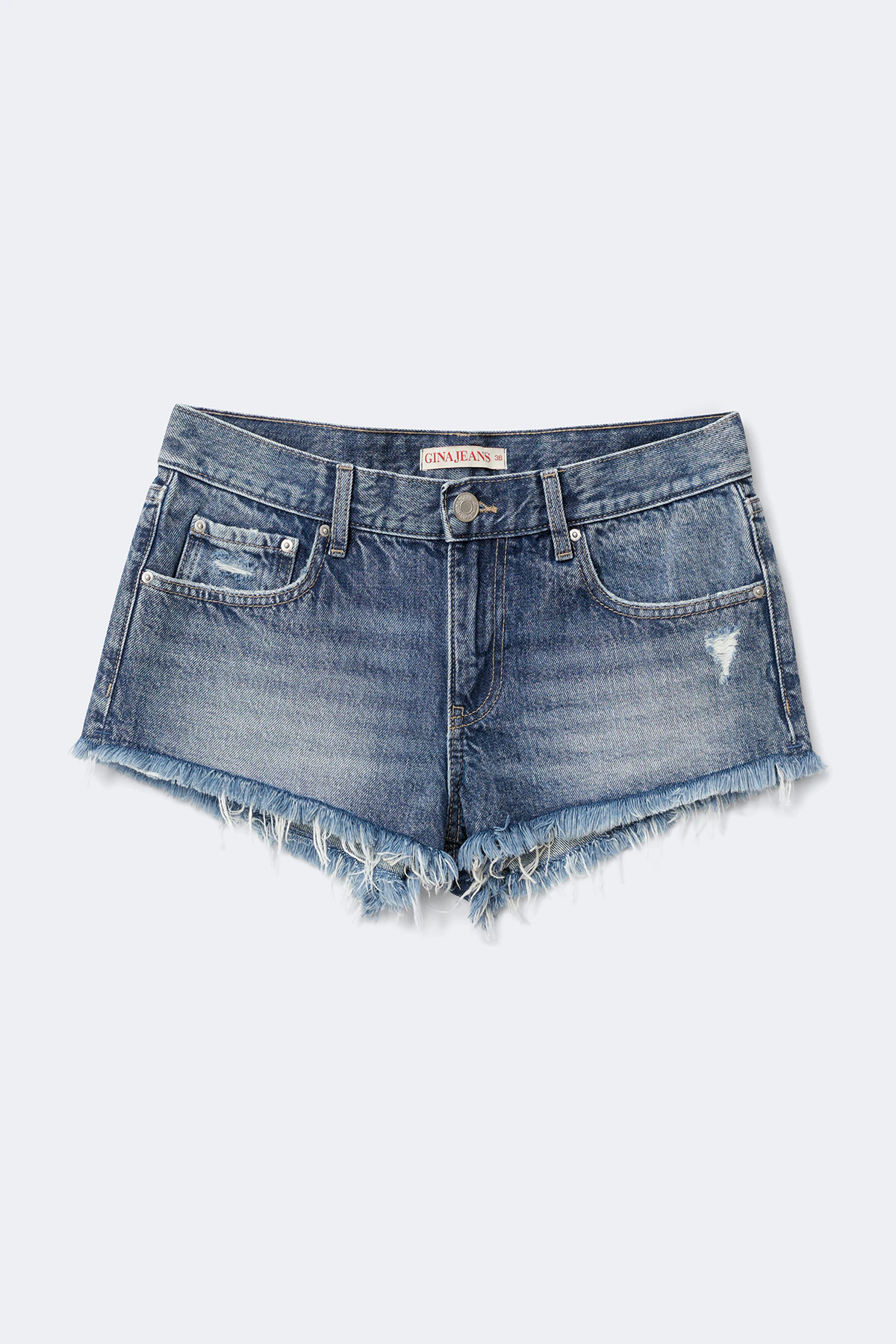 Gina Tricot Glow low denim shorts dam – bild 4