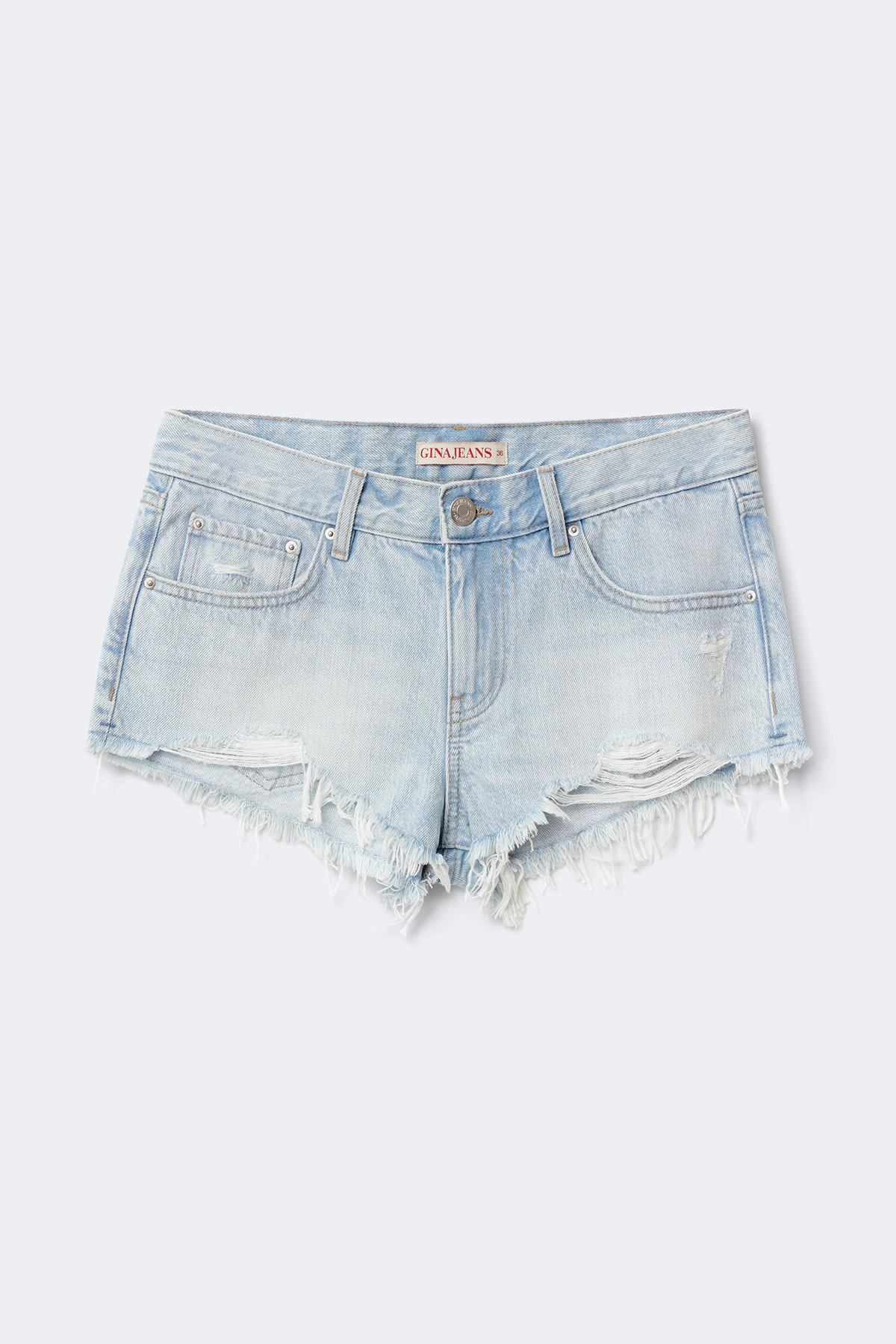 Gina Tricot Glow low denim shorts dam – bild 4