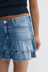 Y Denimdoll Frill Skirt