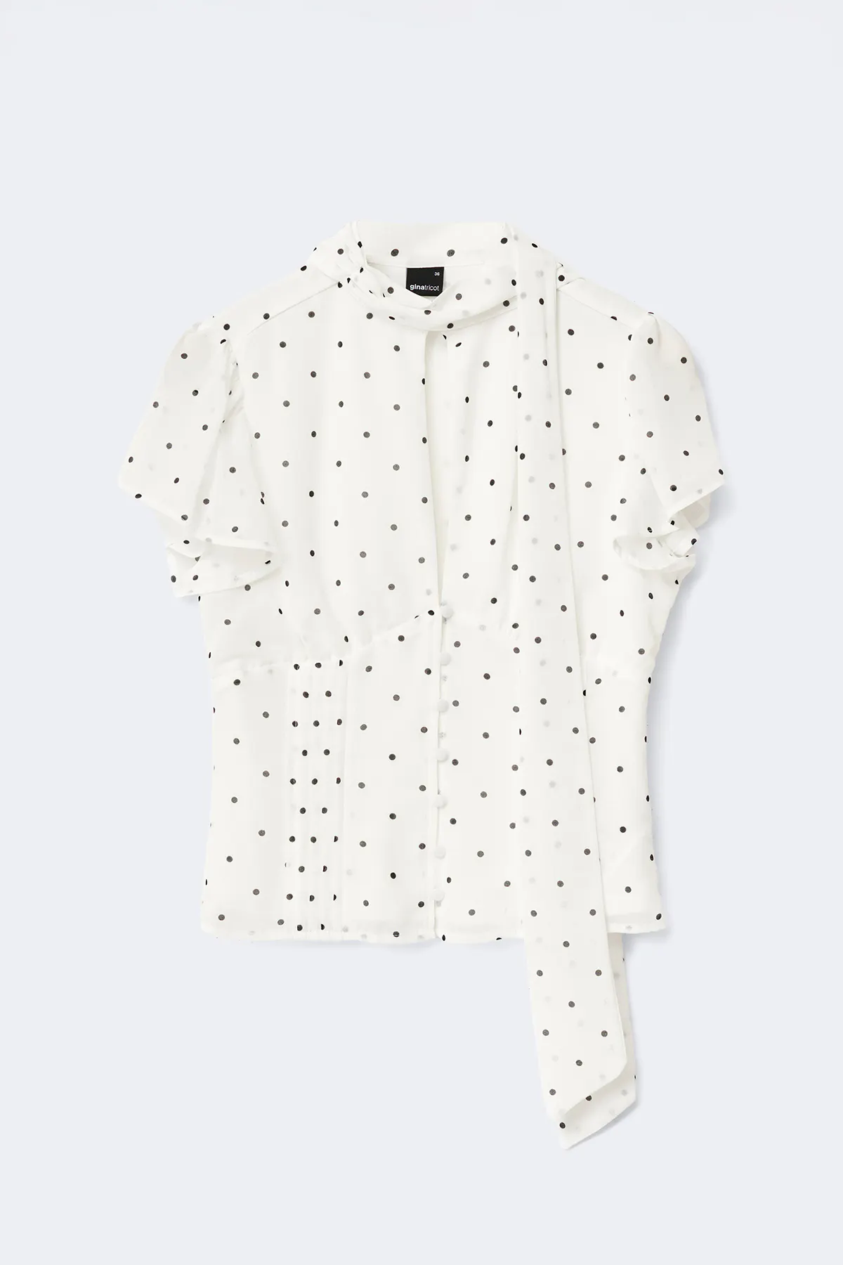 POMIII PARTAGE partage tulle tops POMIII PARTAGE dot sheer blouse