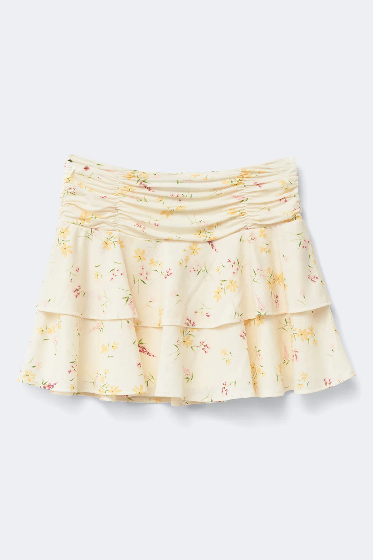 Mini frill skirt - White - Women - Gina Tricot