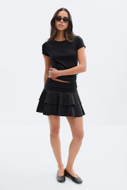 Mini frill skirt