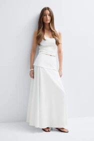 Dropped Waist Skirt