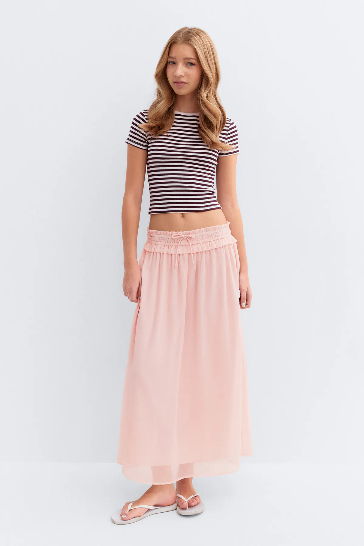 Gina Tricot Y tassel chiffon skirt