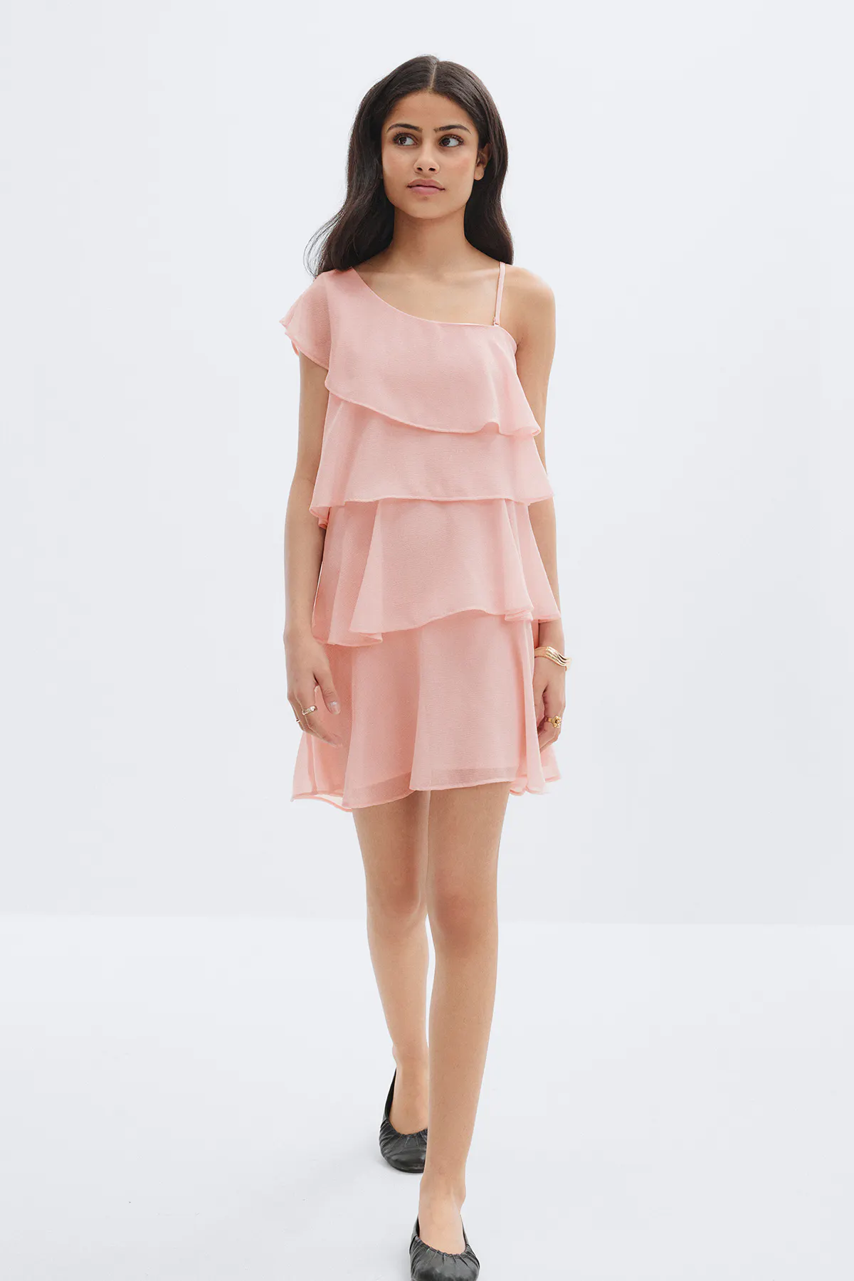 Gina Tricot Y one shoulder dress
