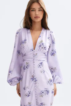 Balloon Sleeve Dress