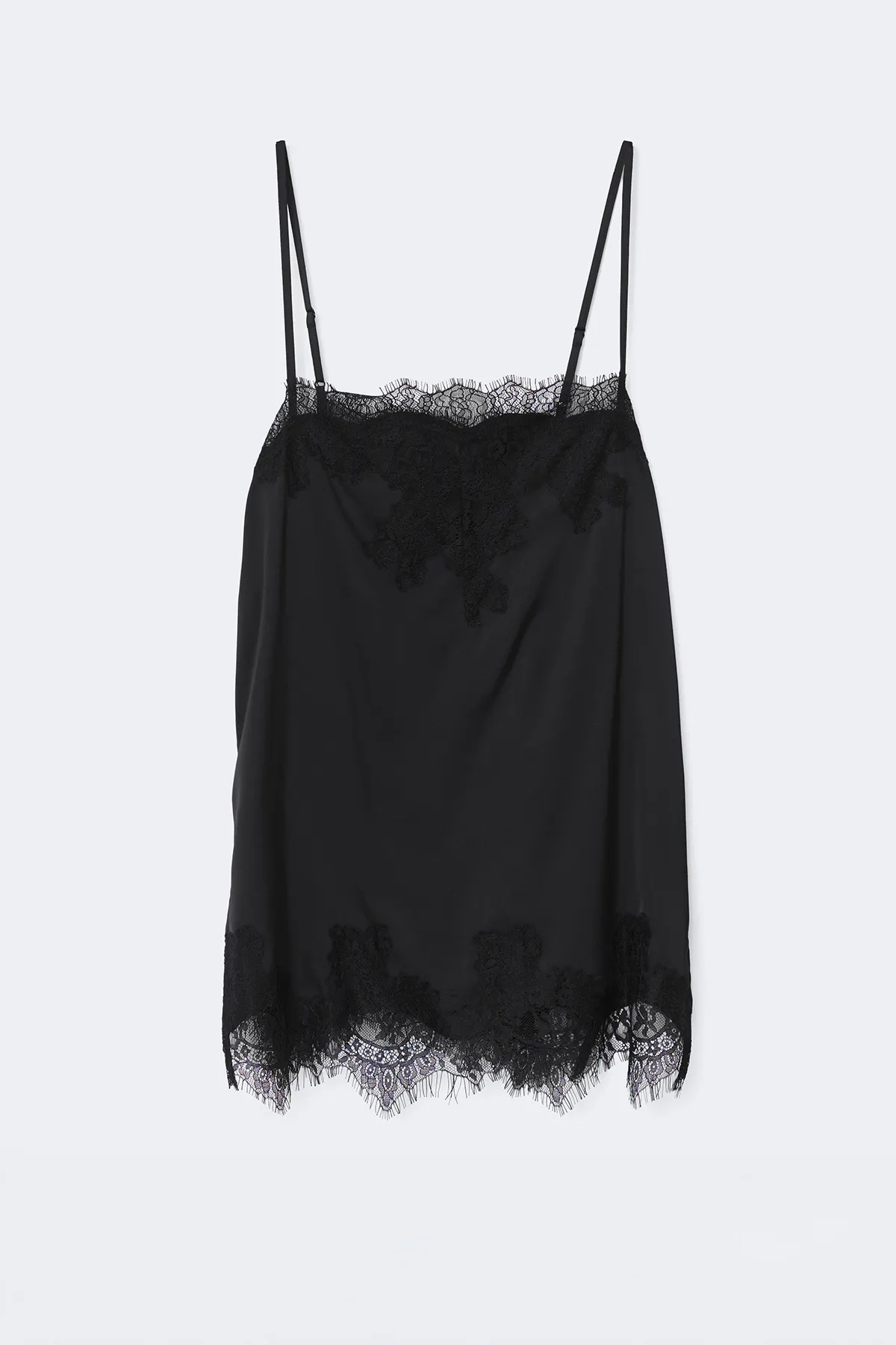 Lace singlet - Black - Women - Gina Tricot
