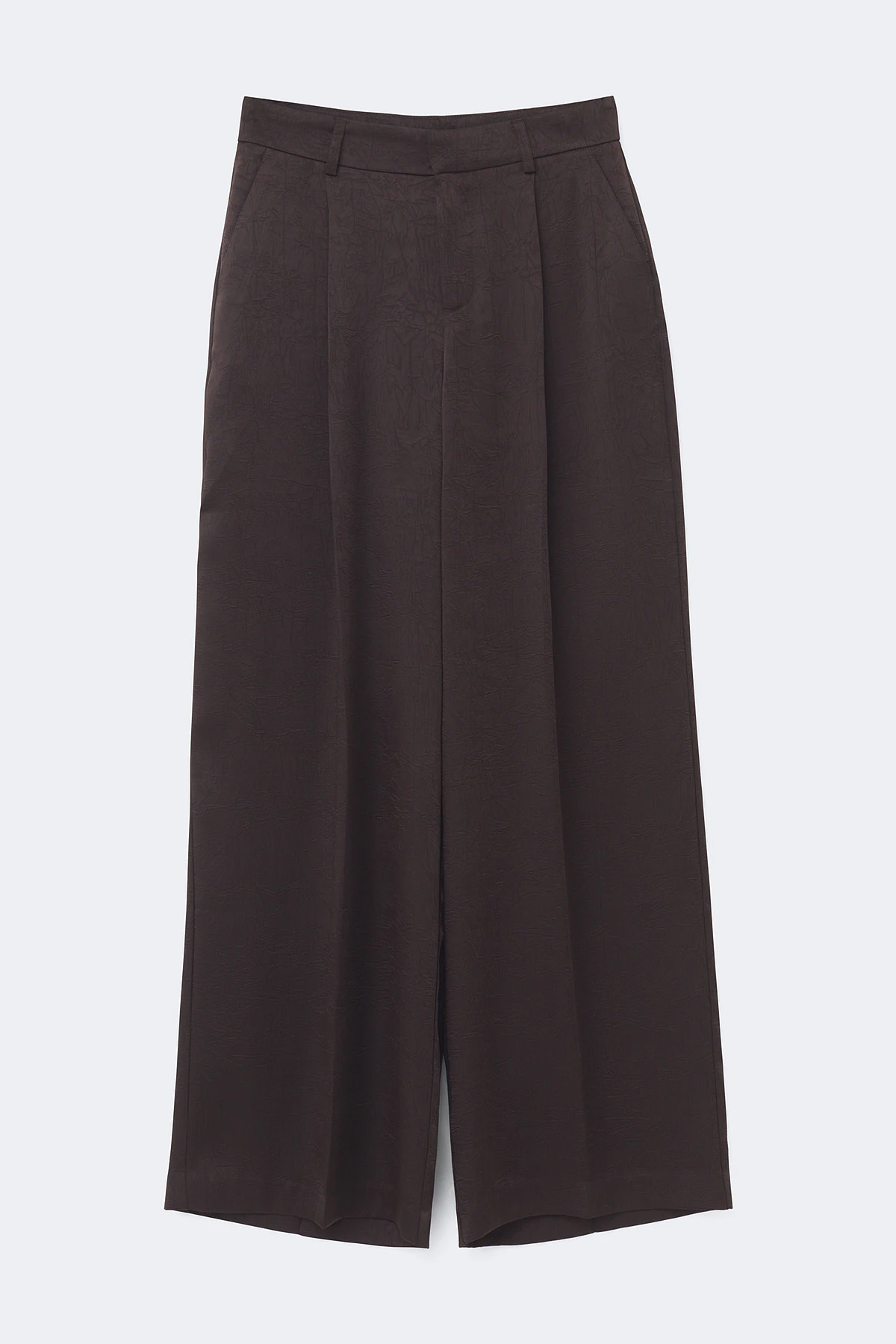 Gina Tricot Pleated satin trousers byxor dam – bild 4