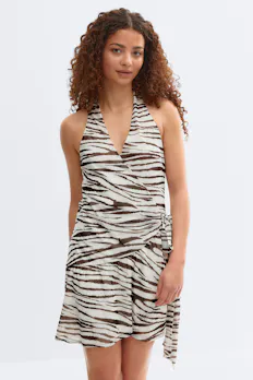 Sheer Wrap Dress