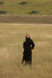 High neck coat