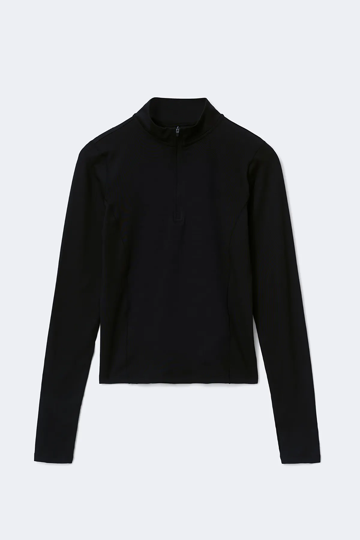 Half zip yoga top - Black - Women - Gina Tricot