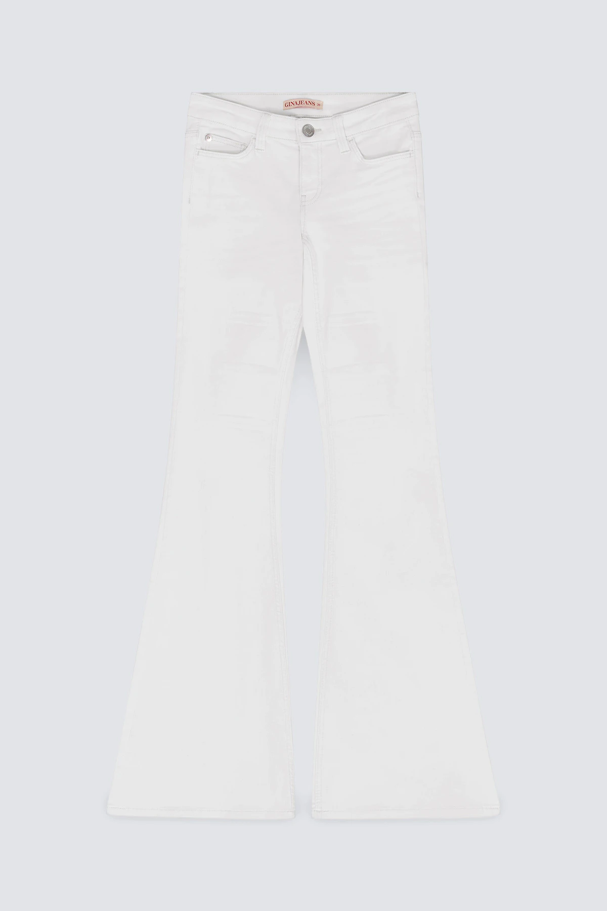 Gina Tricot Glow low flare petite jeans dam