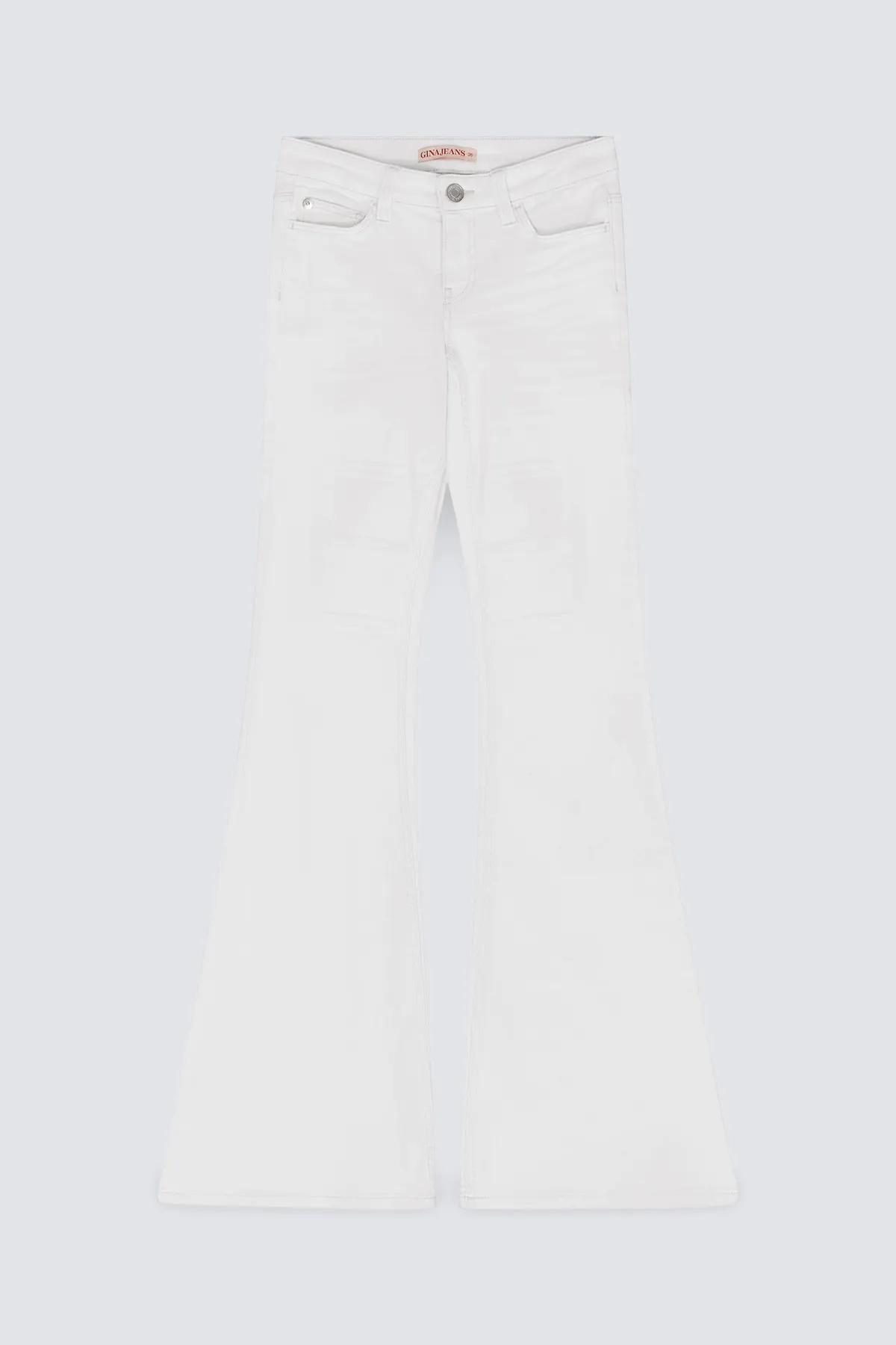 Gina Tricot - Glow low flare tall jeans - Tall Jeans - Wit - 32 - Dames