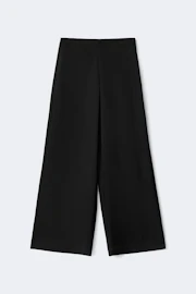 Glow straight satin trousers