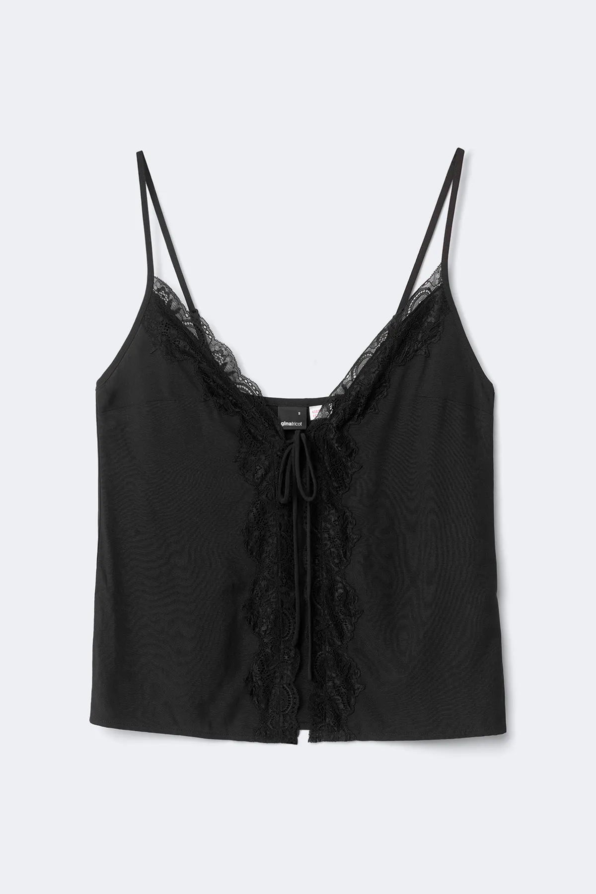 Lace loungewear singlet - Black - Women - Gina Tricot
