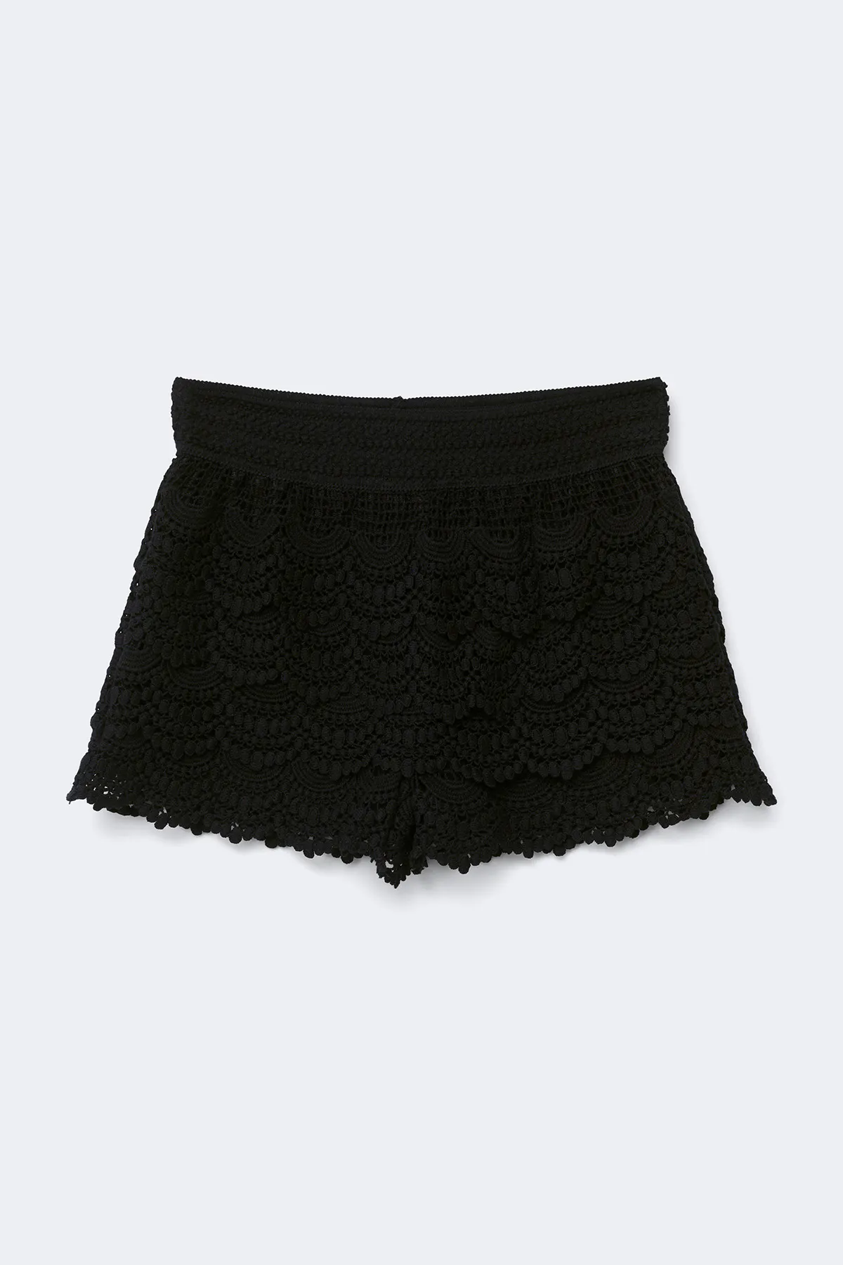 14+ crochet shorts - Black - Gina Tricot