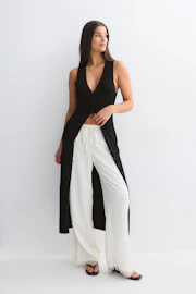 Knitted vest dress