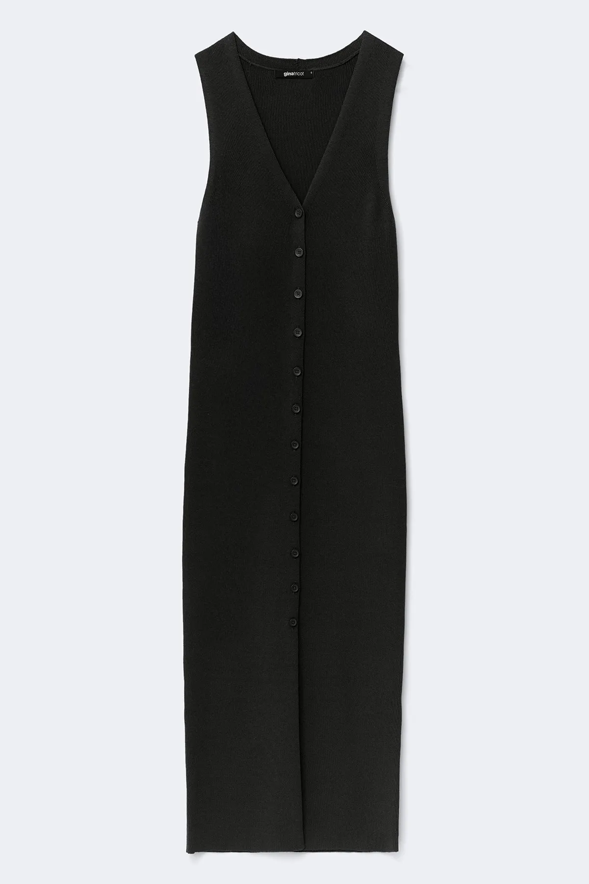 Knitted vest dress - Black - Women - Gina Tricot