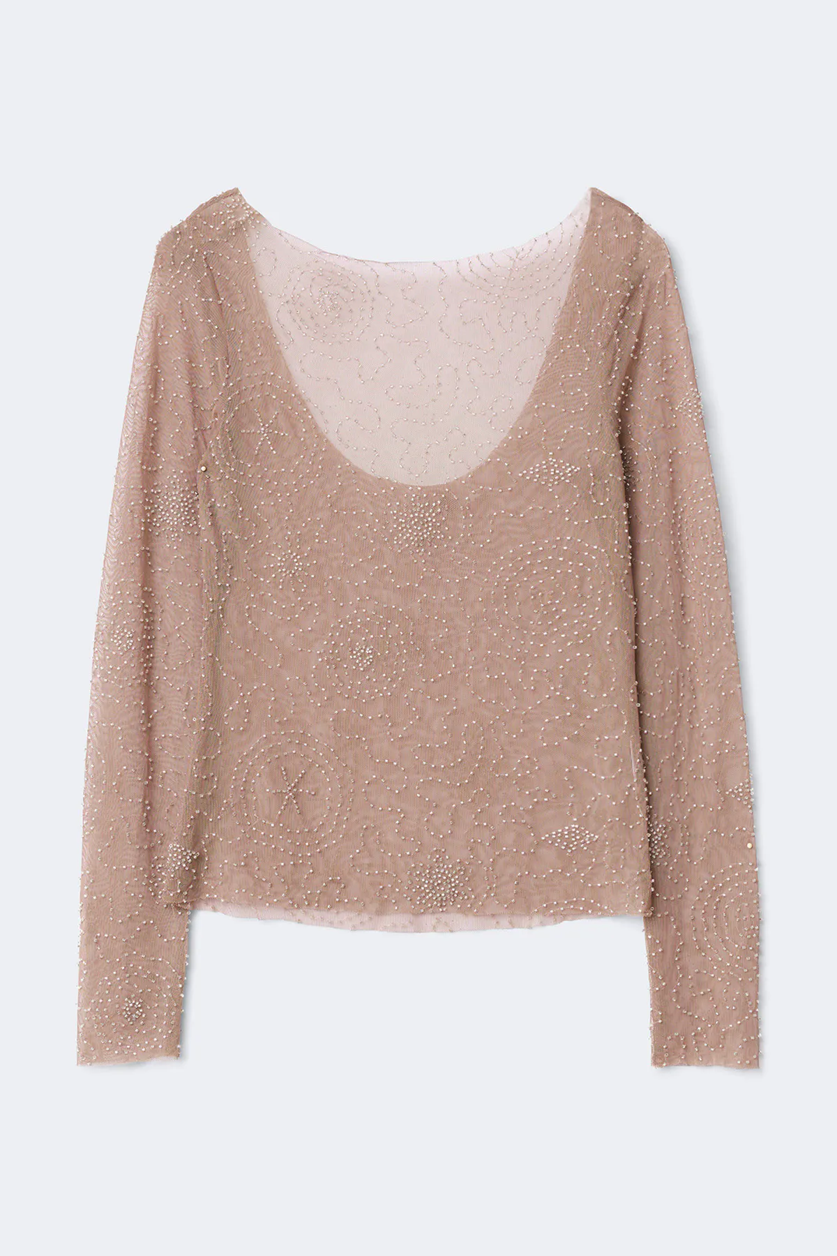 Rhinestone top - Bruin - Dame - Gina Tricot