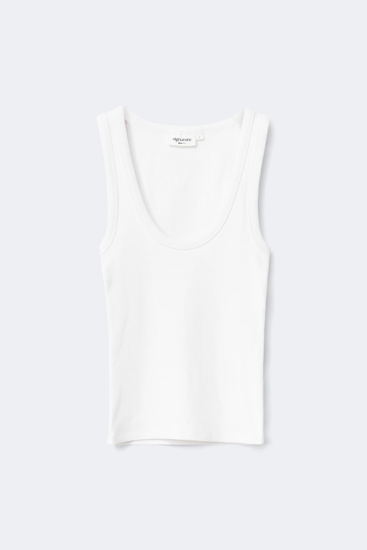 Gina Tricot Super stretch scoop neck tank toppar & linnen dam