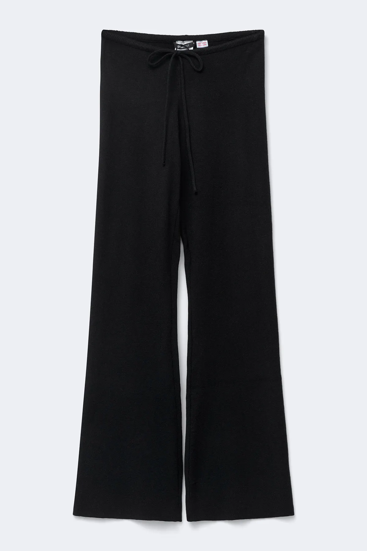 Knitted loungewear trousers - Black - Women - Gina Tricot