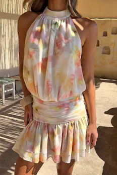 Halterneck Mini Dress