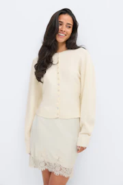 Knitted loungewear cardigan